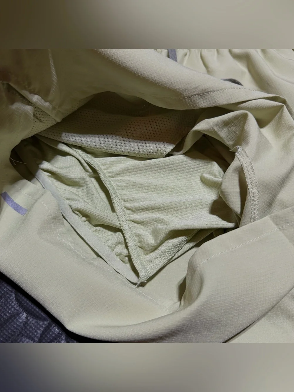 Nike Stride Running Shorts Green Woven Brief Lined 5